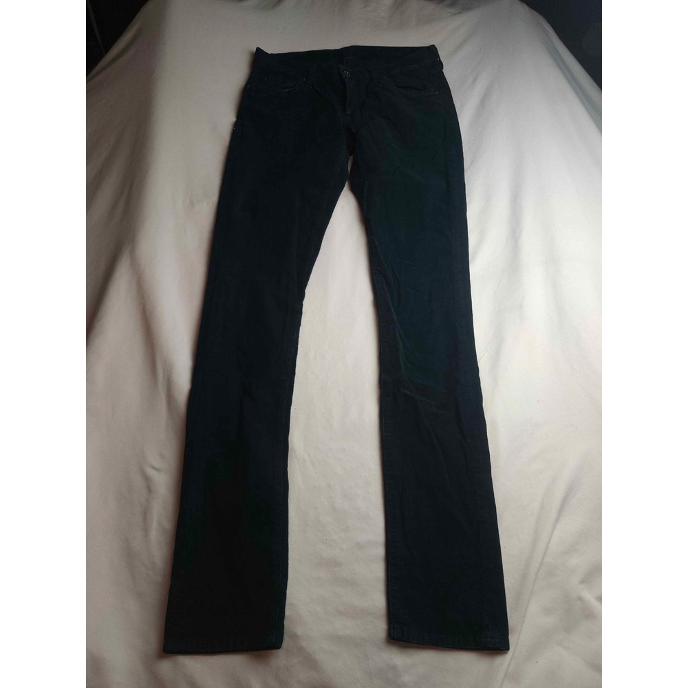 7 For All Mankind Womens Corduroy Pants Forest Green Straight Leg Size 28